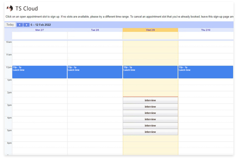 Appointment Slots