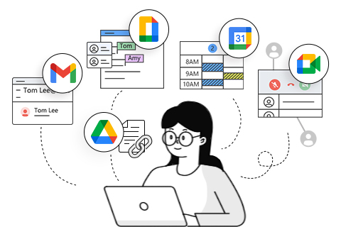 With a single platform, Google Workspace can handle the needs of business email, video conferencing, and custom domains.